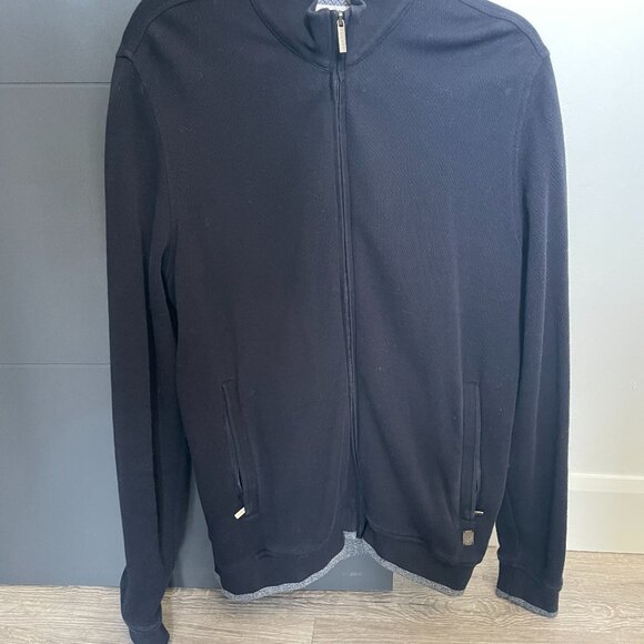 Bugatti Navy Full Zip Sweater Men's M - Picture 3 of 4